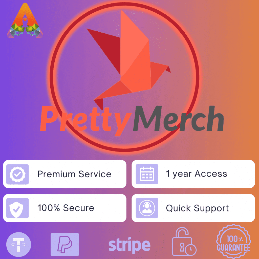 prettymerch pro + 1 year
